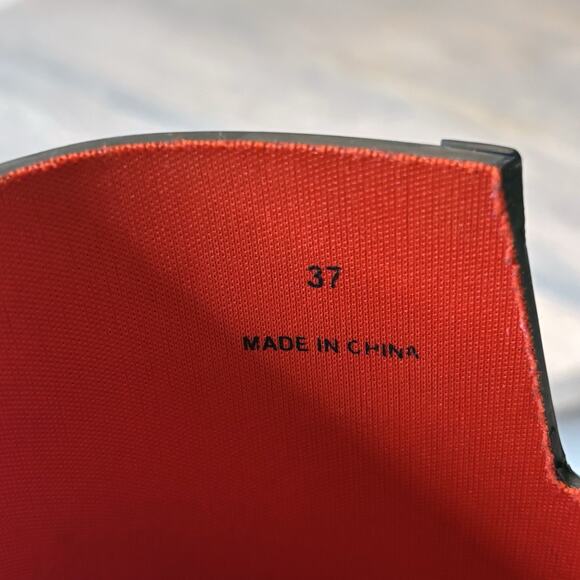 Rag & Bone Women's Black Moto Rain Rubber Waterproof Boots US Size 6.5 - Picture 11 of 11